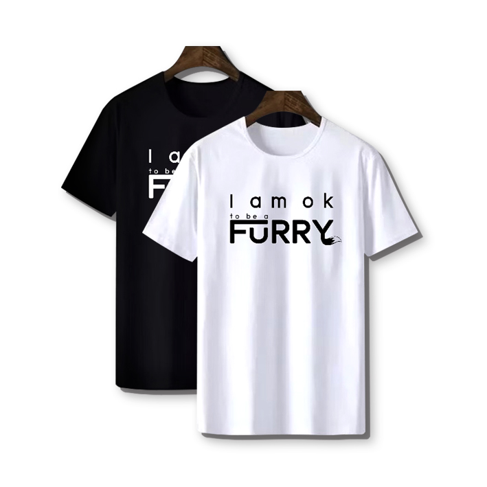 T-Shirt "I am ok to be a FURRY"