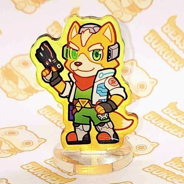 Fox Gradient Acrylic Standee