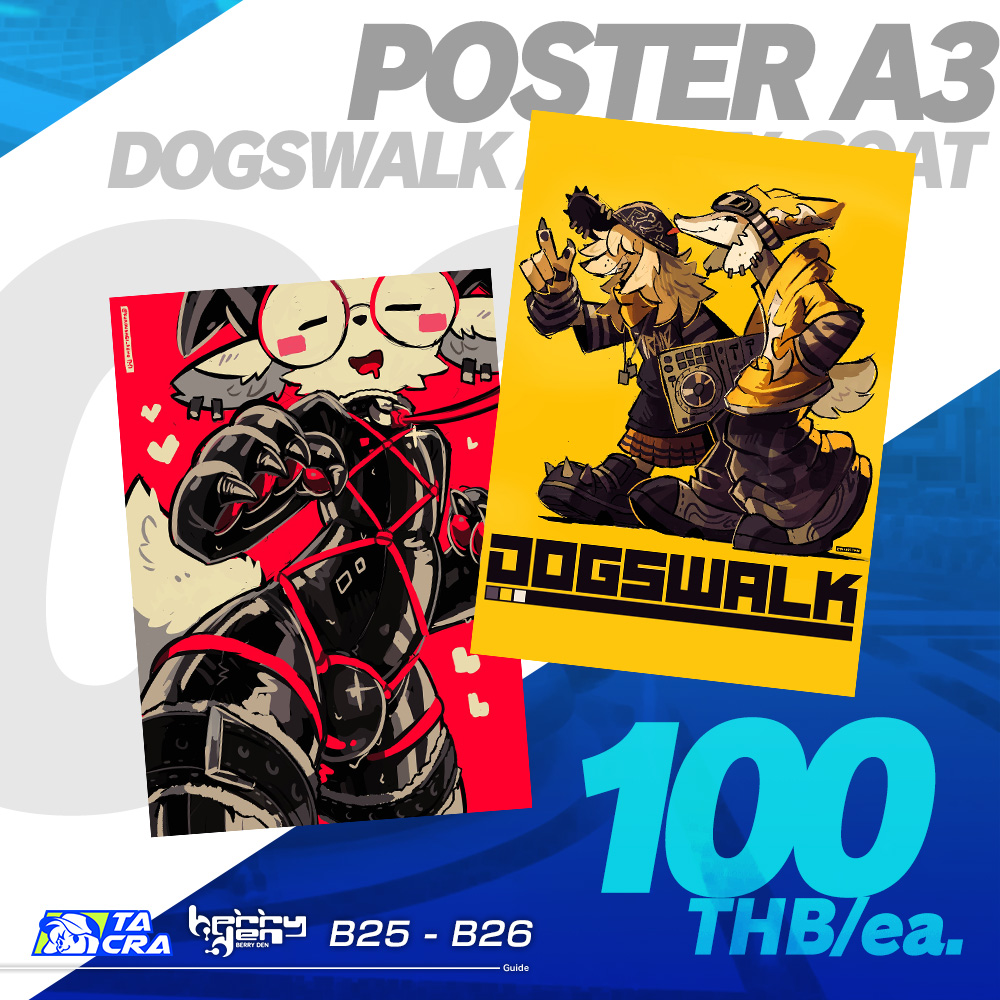 Dogswalk / Latex Goat Poster A3