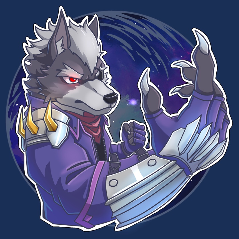 Epoxy Keychain Wolf