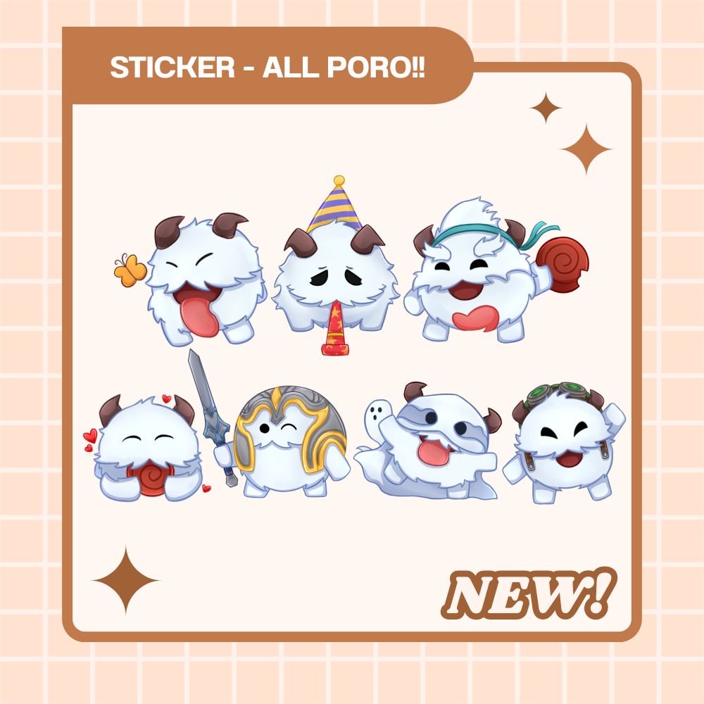 Sticker-Poro All!!