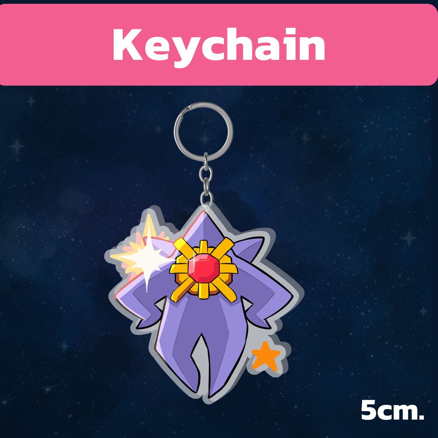 There is starmie Keychain