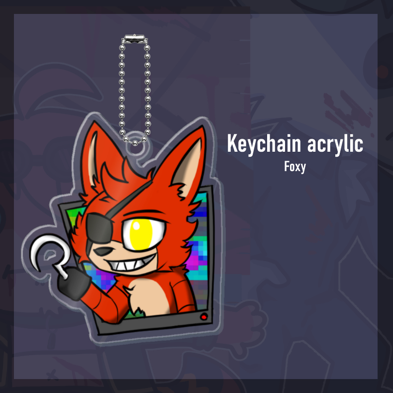 พวงกุญแจอะคริลิก Foxy