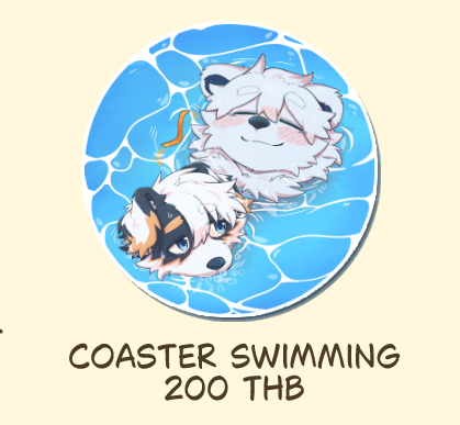 Acrylic Coaster Swimming