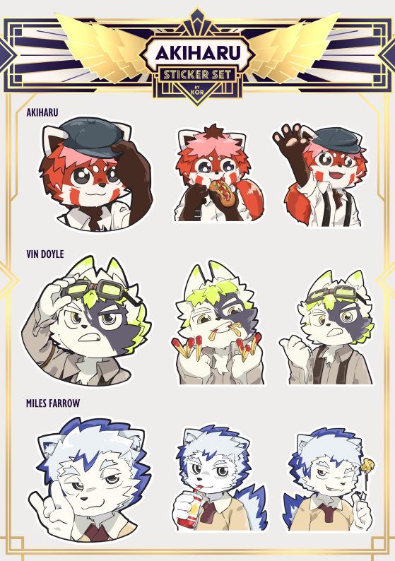 Akiharu Sticker Set