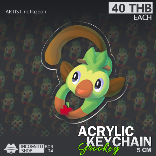 Grookey Keychain