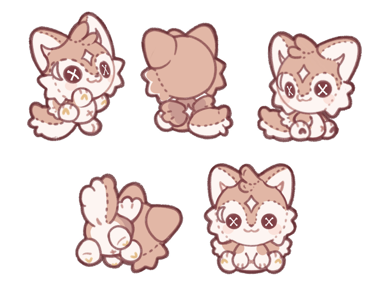 Little doll sticker