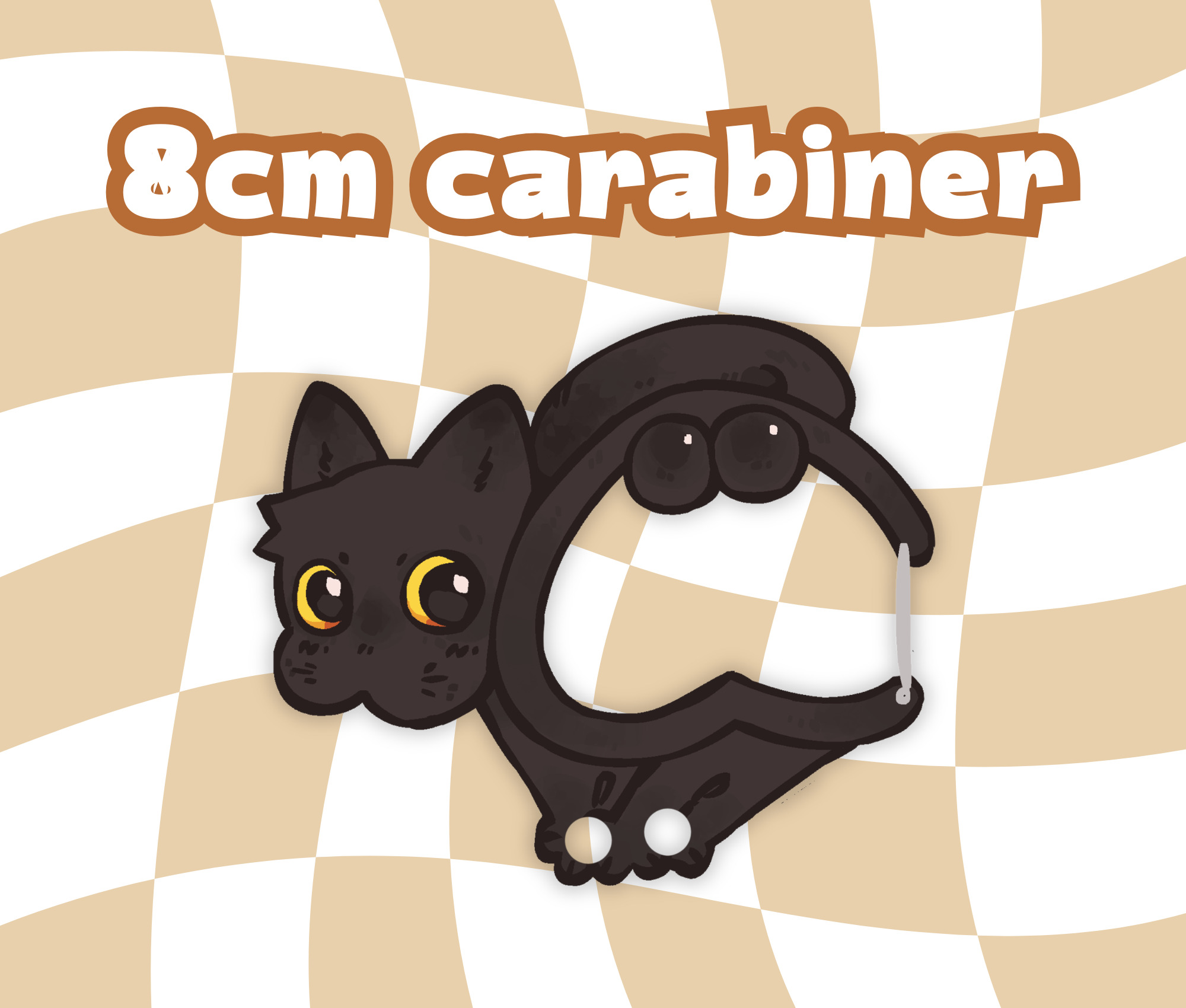 Black cat carabiner