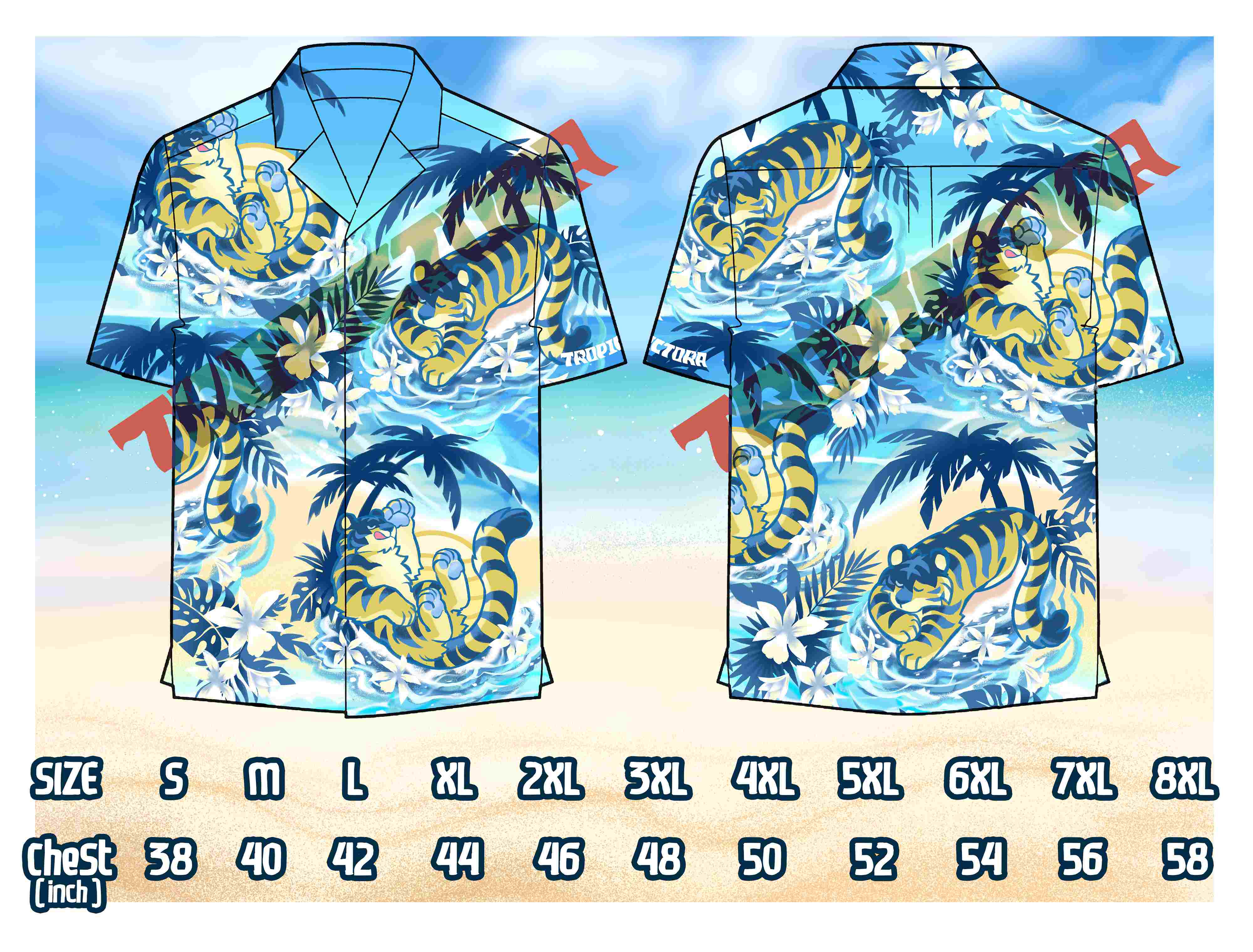 Island tiger Hawaii shirt
