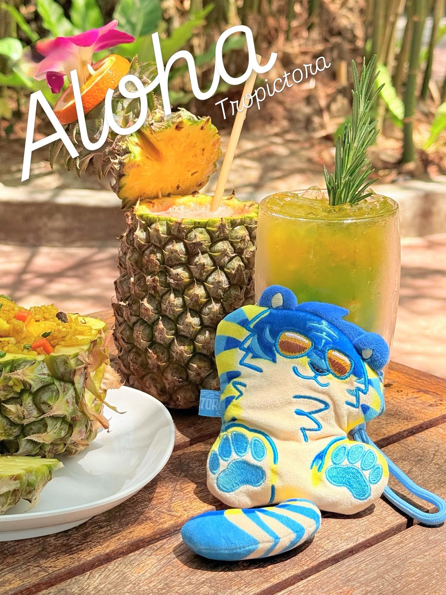 Tropictora zip pouch charm