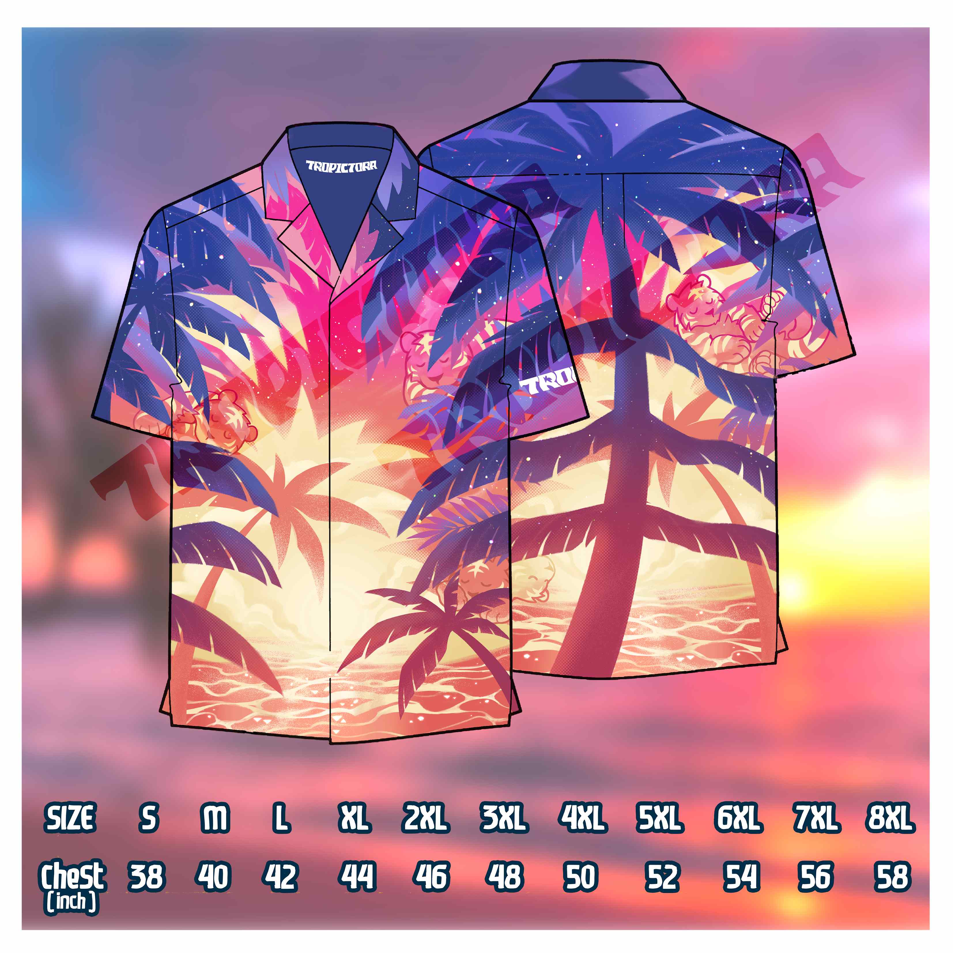sunset summer hawaii shirt