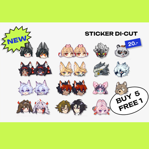 [Murazaki] Di-cut Stickers Fanart