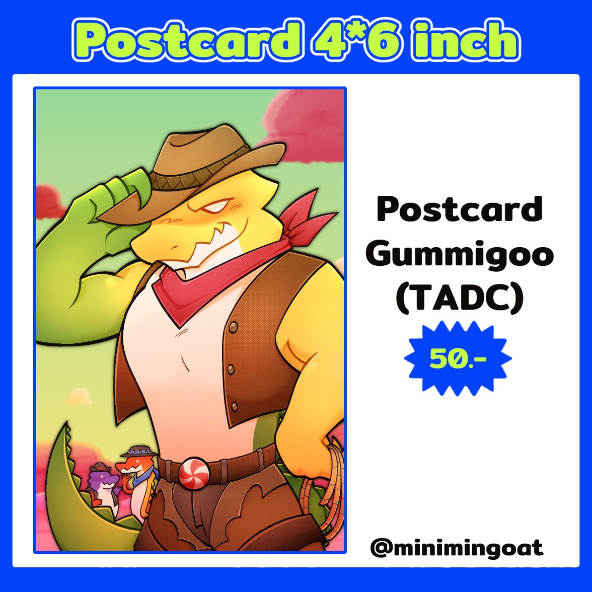 Postcard Gummigoo (TADC)