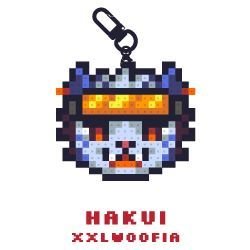Pixel Bead Perler Keychain - Hakui (XXLWoofia)