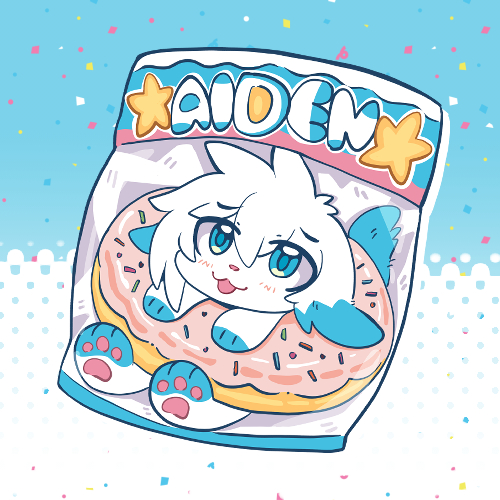 Aiden Donut keychain