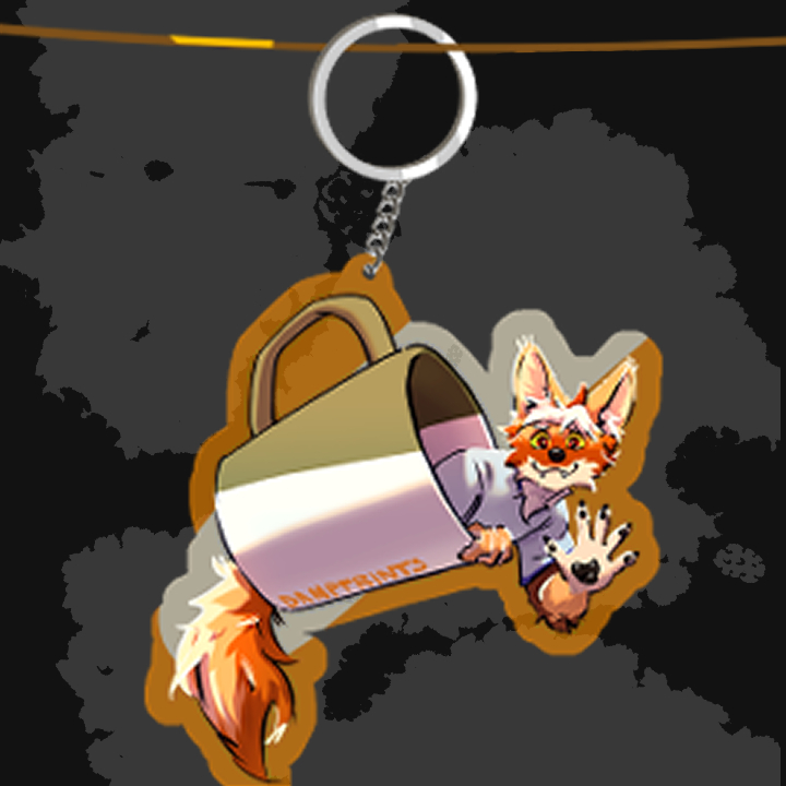Dampprints keychain