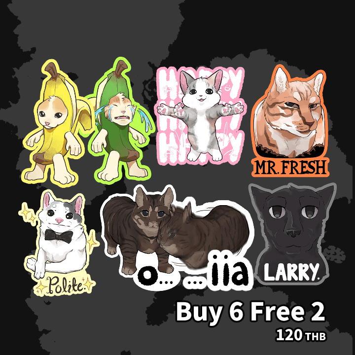 Cat meme stickers