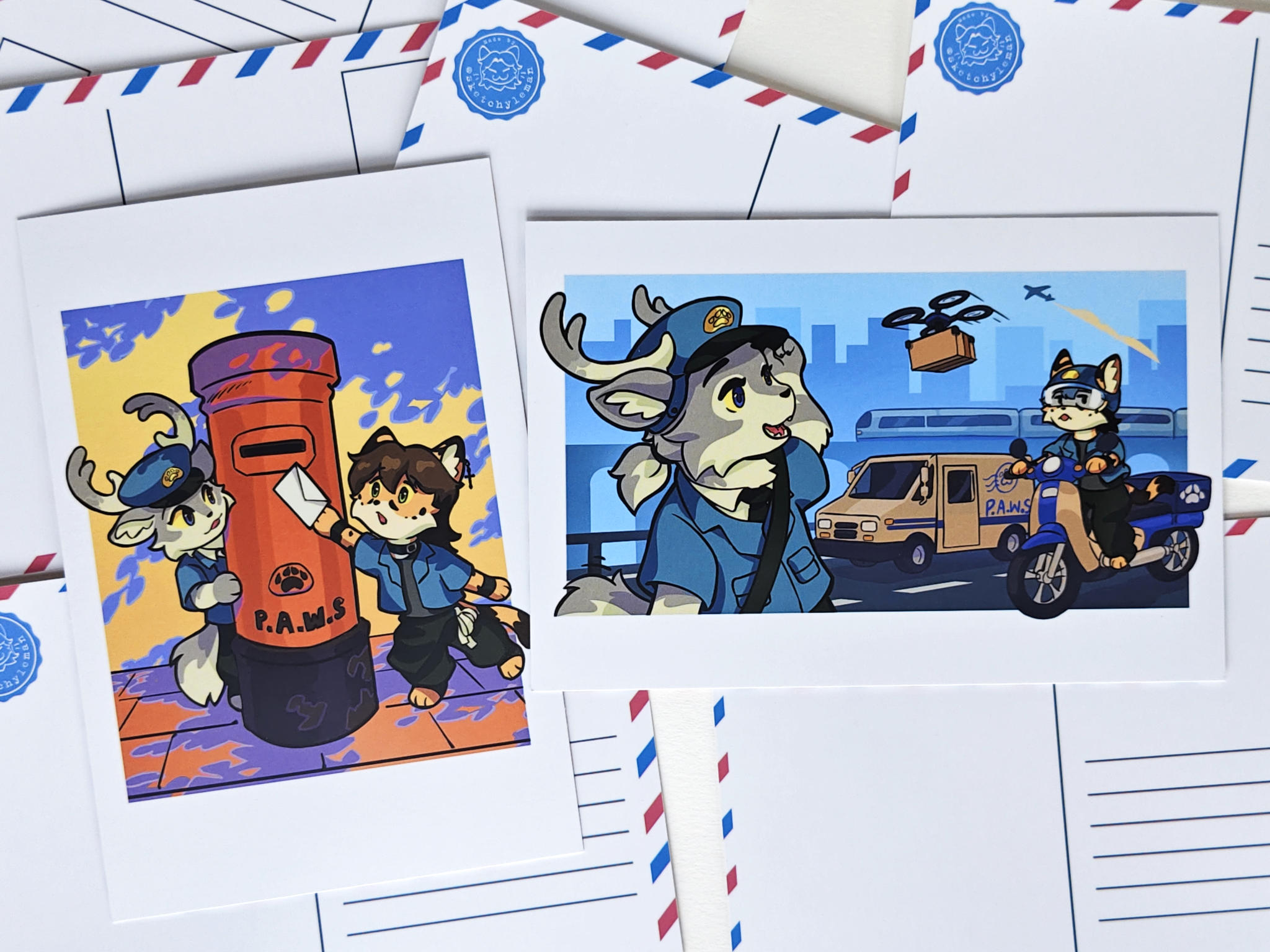 Manow - P.A.W.S Postcard