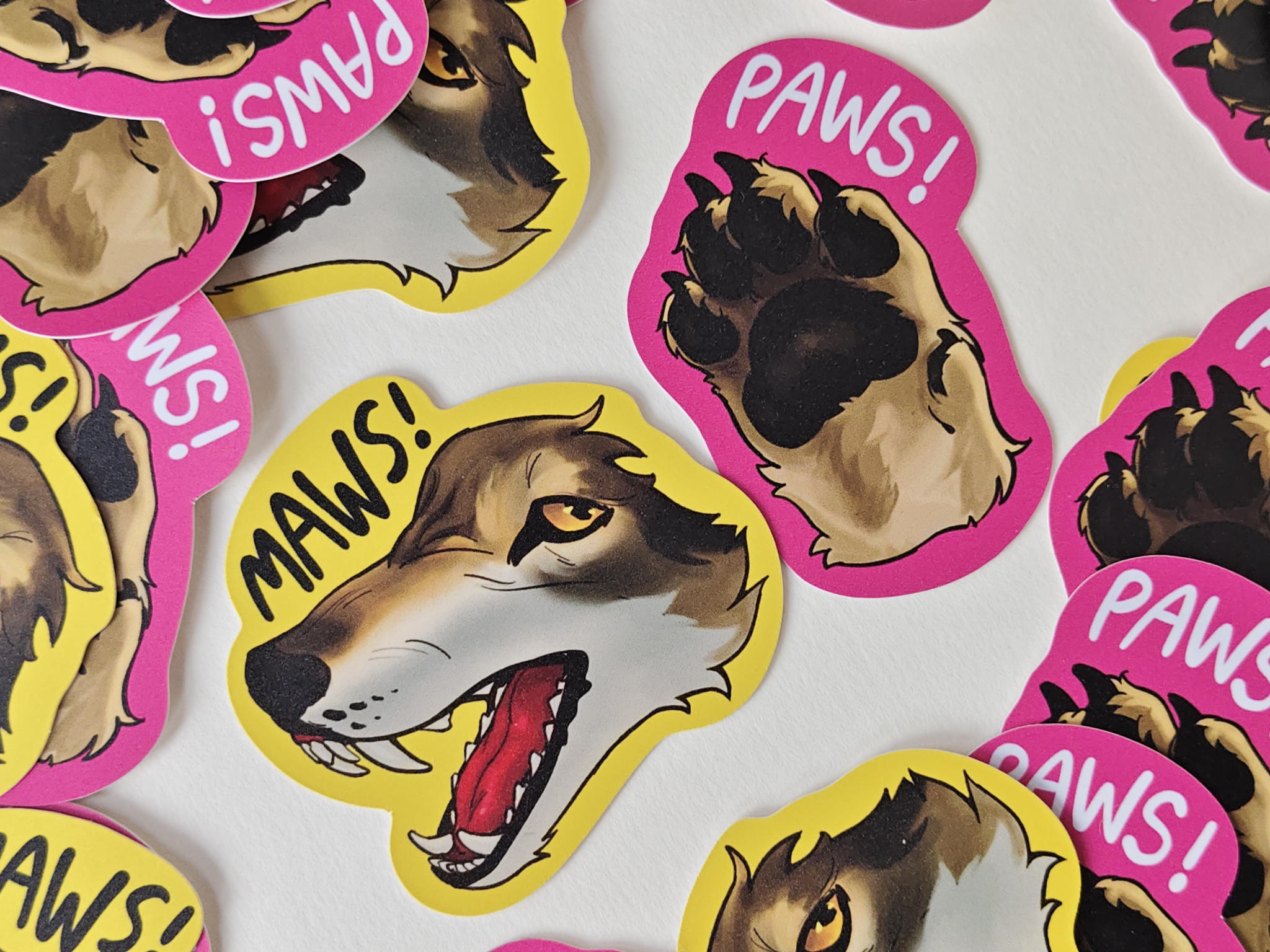 Manow - Paws & Maws diecut sticker