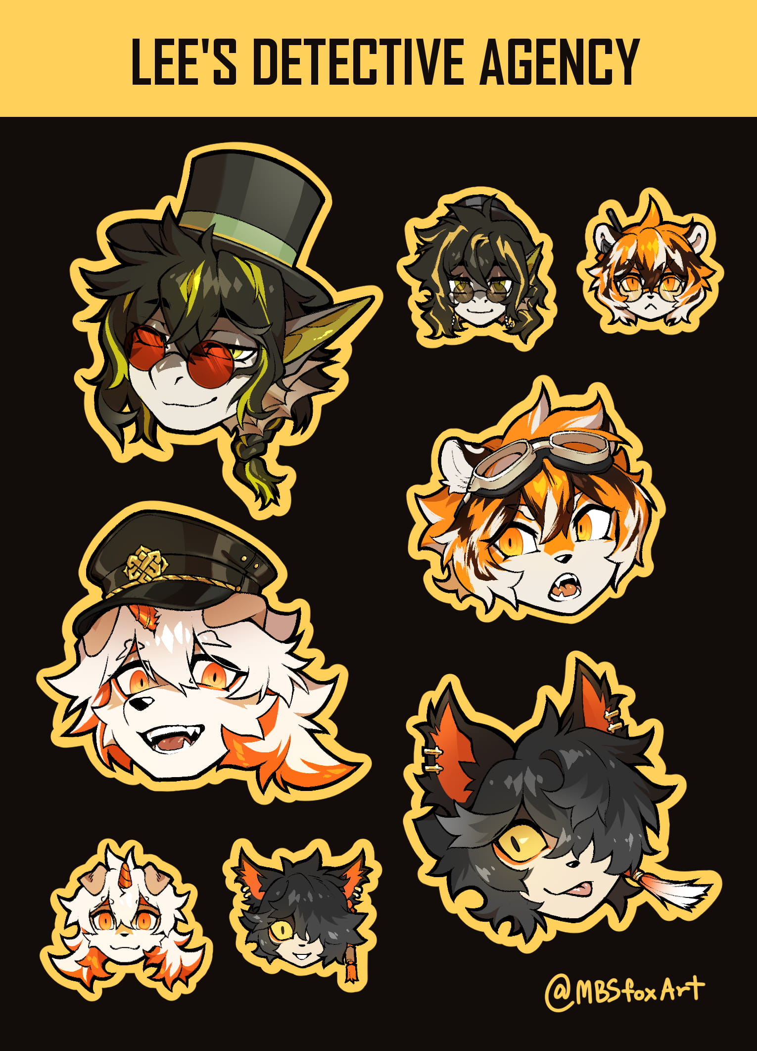 Lee's Detective Agency Stickers