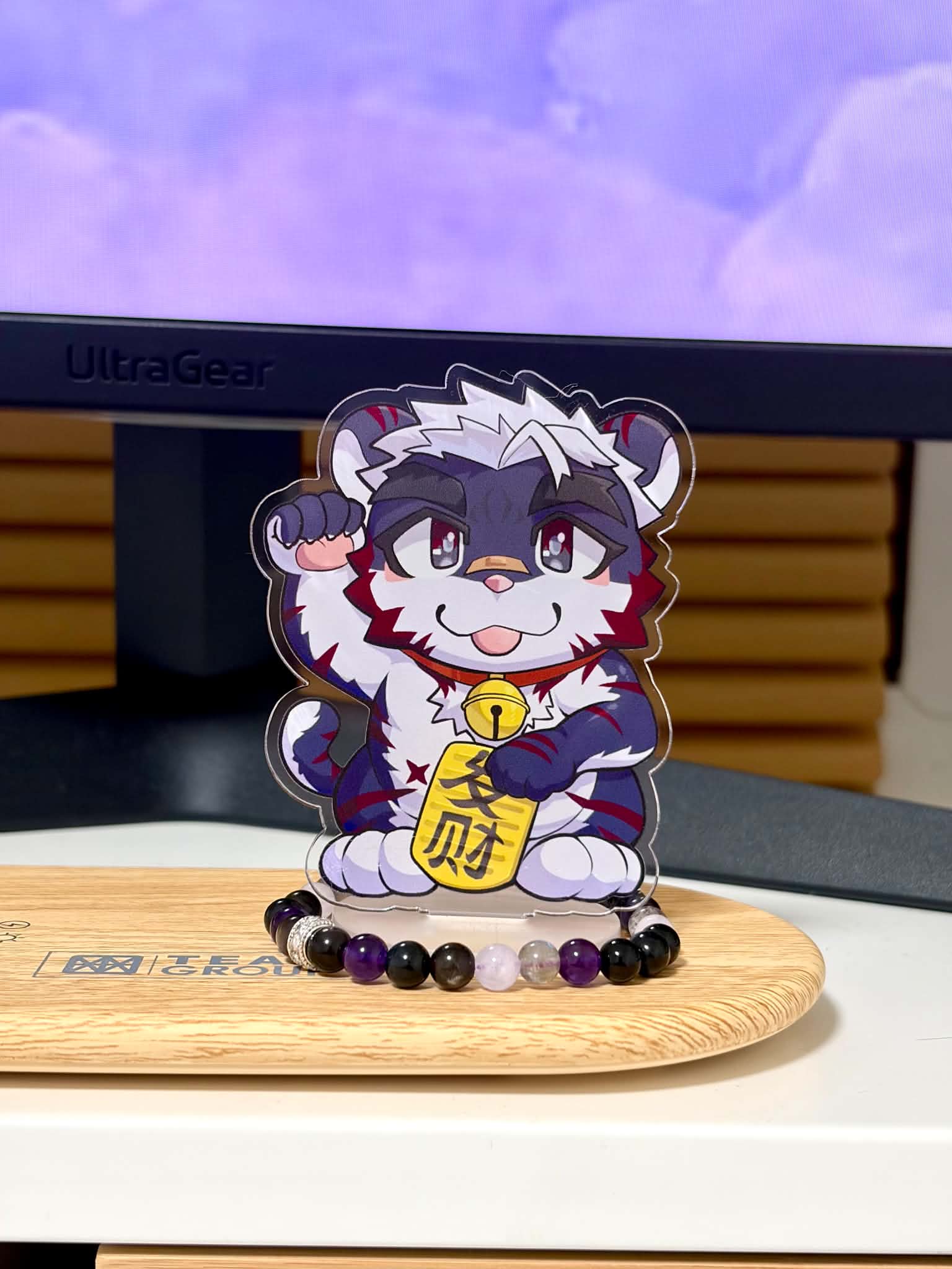 Lucky Blue Tiger Acrylic Standee