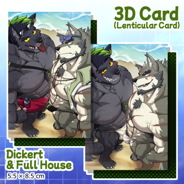 Dickert & Full House (3D card)