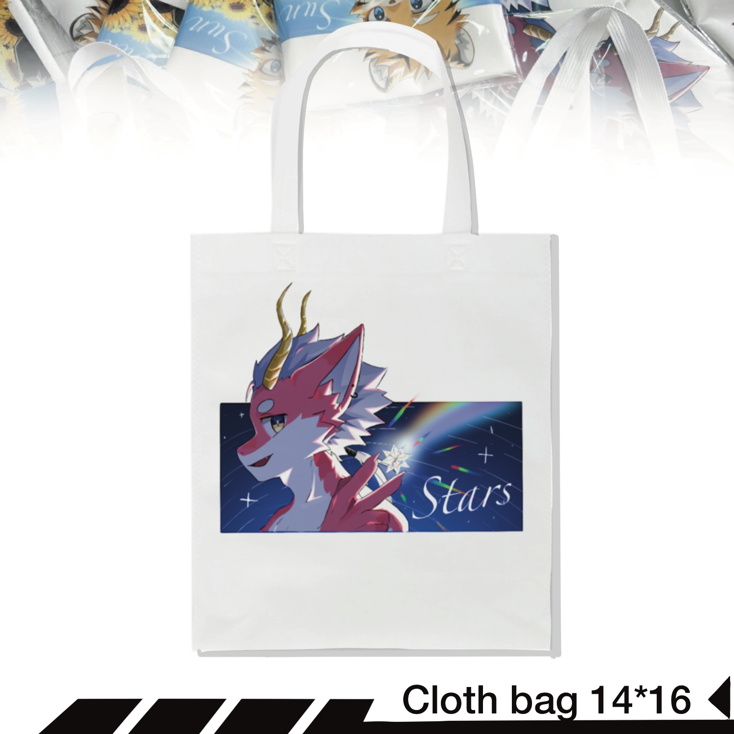 Canvas bag 14 x 16 cm