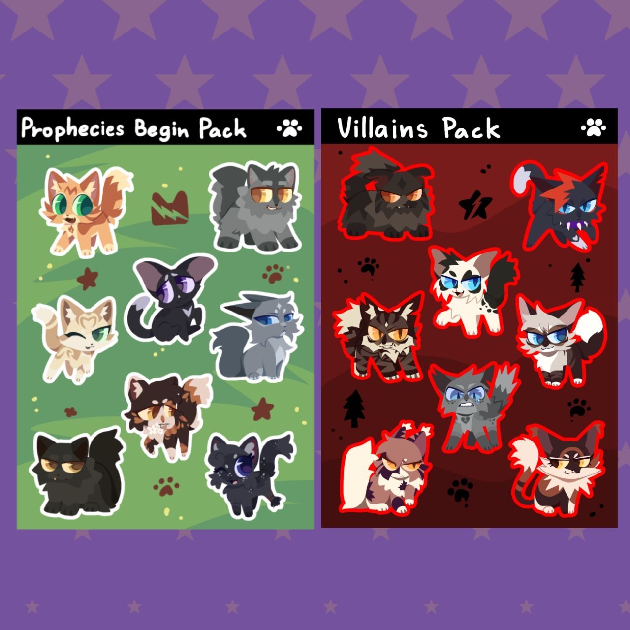 Wild cats sticker pack